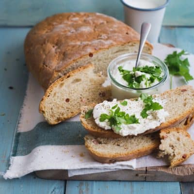 Kartoffelbrot mit Speck