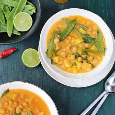 Indisches Curry mit Kichererbsen