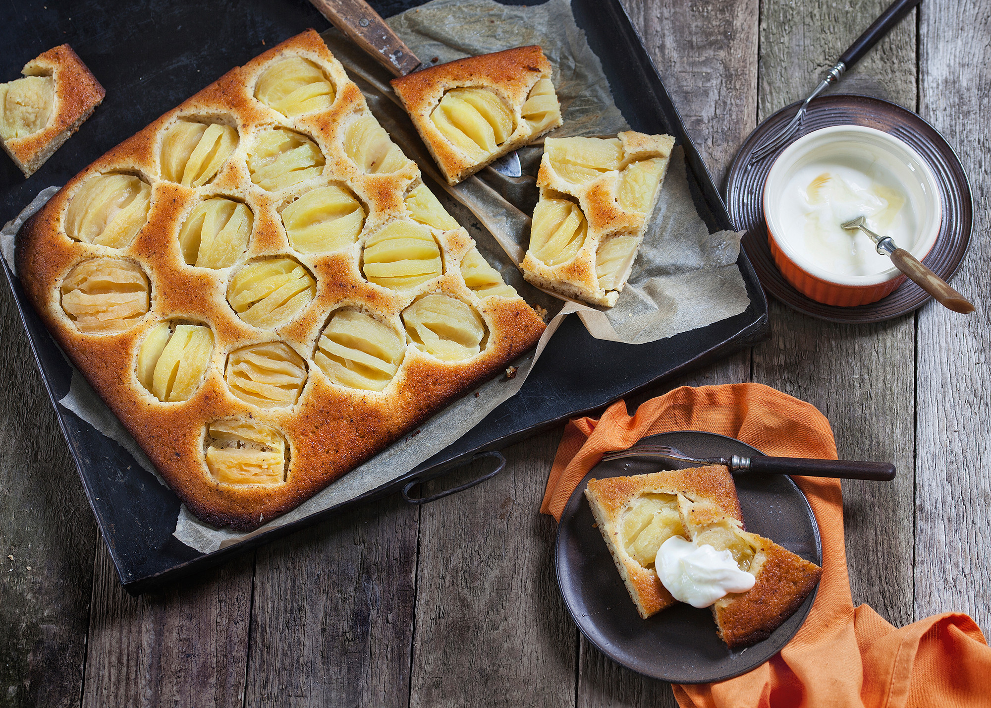 Apfelkuchen ohne Mehl mit Mandeln - wie von Oma | Foodio