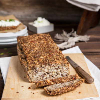 Veganes Körnerbrot ohne Hefe backen