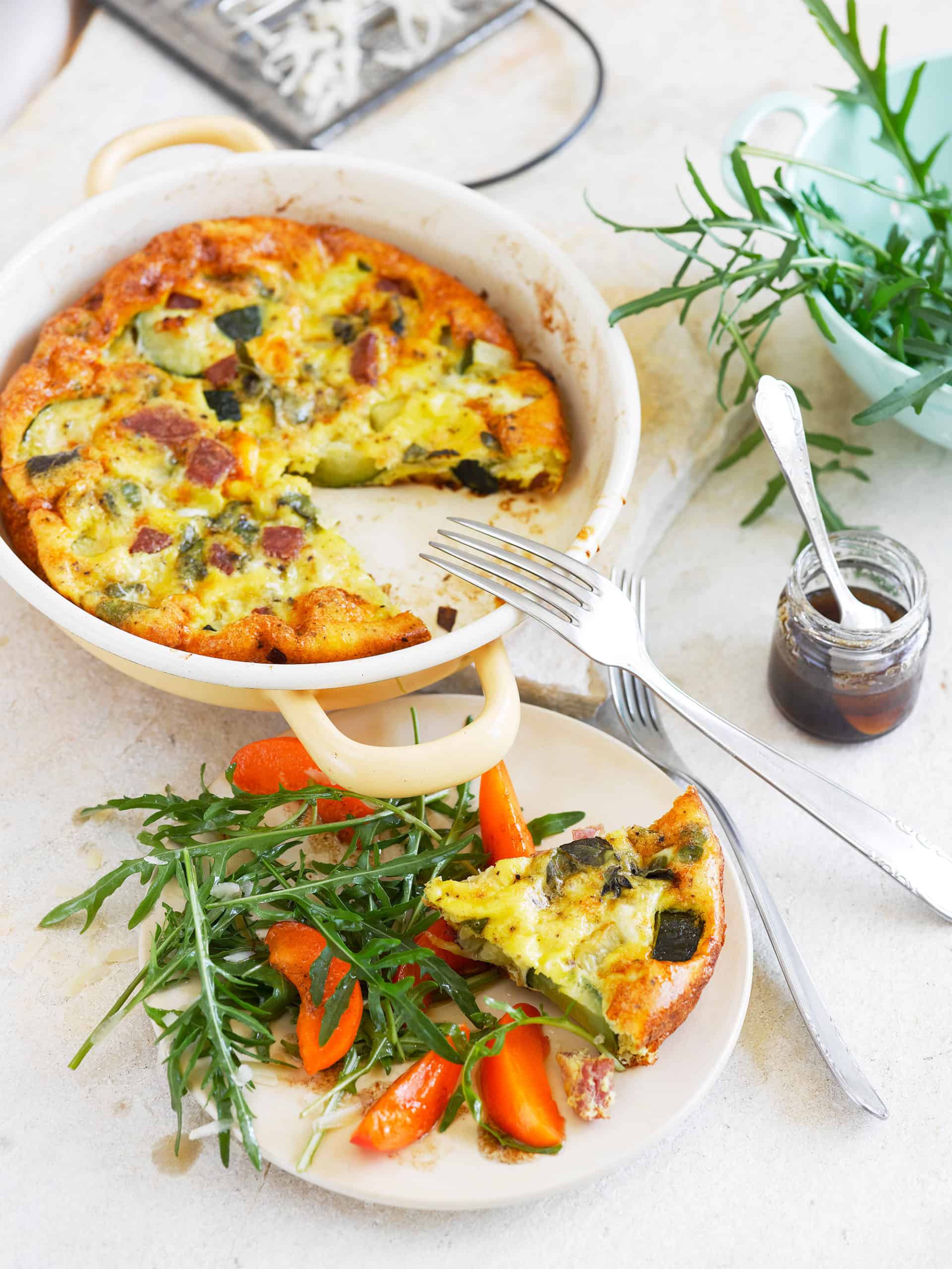 Frittata Zucchini einfach, schnell und Low Carb Foodio
