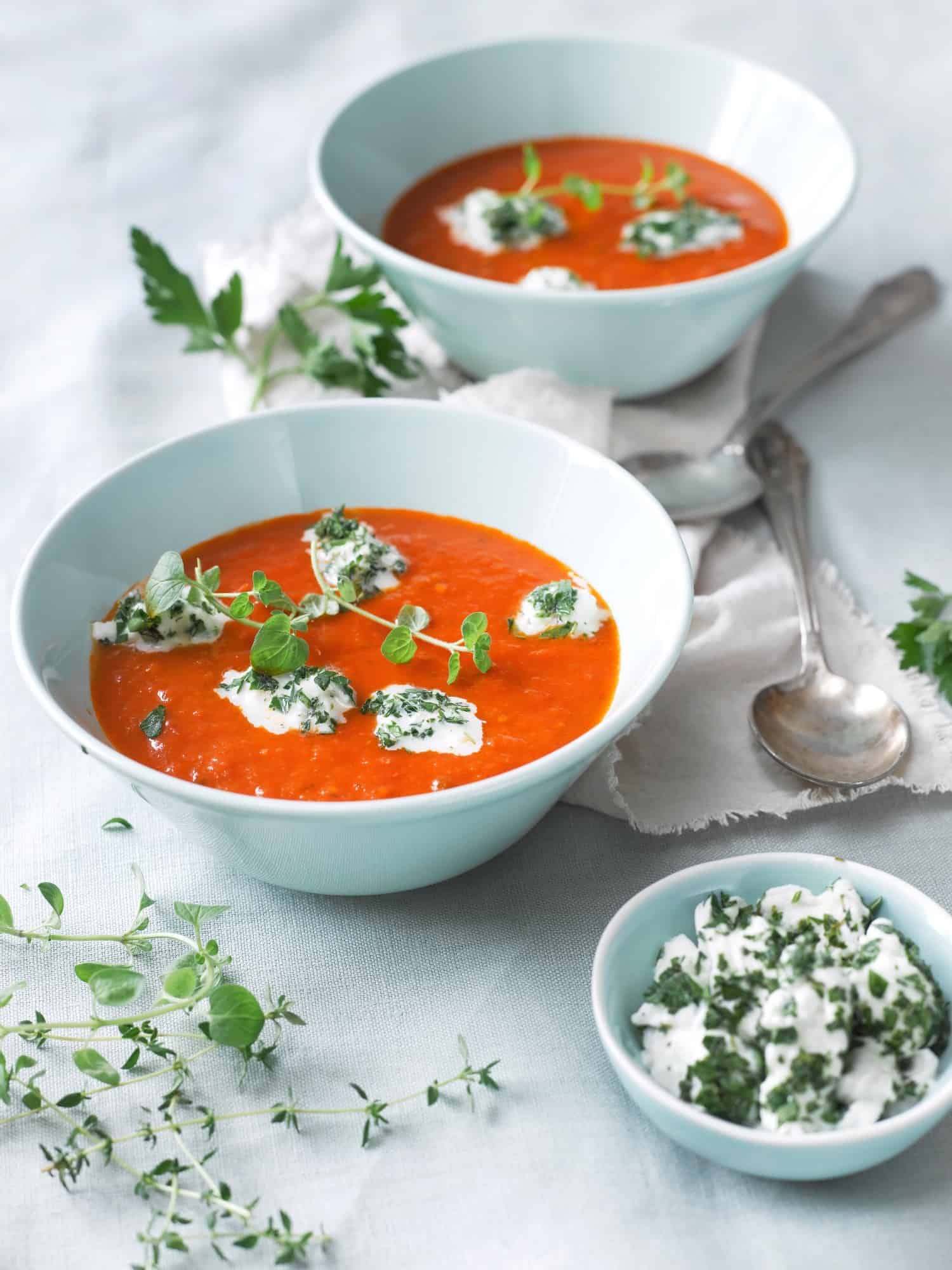 Tomatensuppe schnell gemacht mit Mozzarella | Foodio