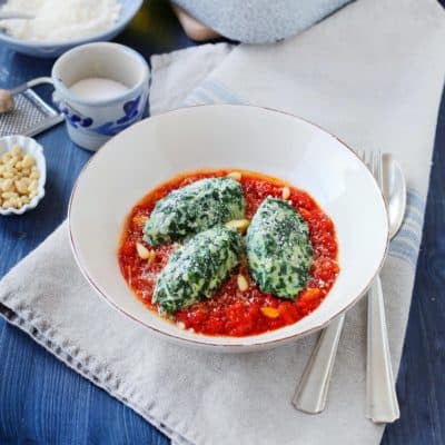 Malfatti. Oder einfach die besten Spinat-Ricotta-Nocken